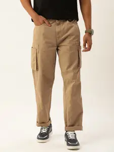 Bene Kleed Men Solid Straight Fit Cargos Trousers