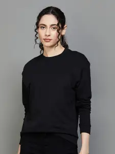 Fame Forever by Lifestyle Round Neck Pure Cotton Sweatshirt
