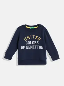 United Colors of Benetton Boys Brand Logo Printed Sweatshirt