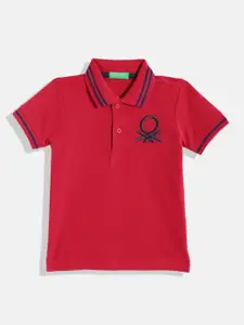 United Colors of Benetton Boys Polo Collar Pure Cotton T-shirt