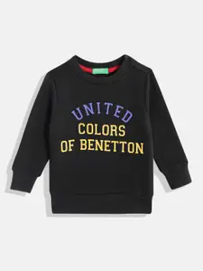 United Colors of Benetton Boys Brand Logo Print Sweatshirt