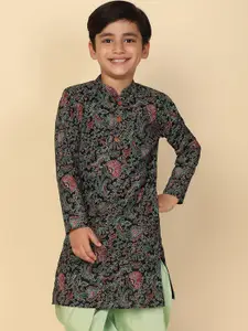 KISAH Boys Kantha Printed Regular Fit Kurta