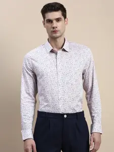 INVICTUS Standard Slim Fit Floral Printed Cotton Formal Shirt