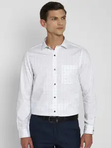 Turtle Windowpane Checked Modern Slim Fit Pure Cotton Formal Shirt