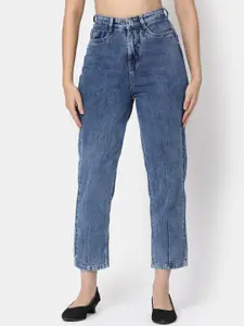 V-Mart Regular Fit Mid-Rise Clean Look Heavy Fade Cotton Stretchable Jeans