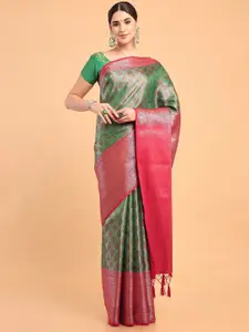 MIMOSA Woven Design Zari Kanjeevaram Saree