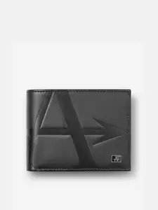 Arrow Men Textured Leather Two Fold Wallet