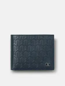 Arrow Textured Leather Two Fold Wallet
