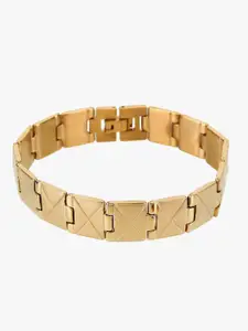 Adwitiya Collection Men Gold-Plated Link Bracelet