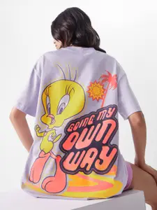 The Souled Store Looney Tunes Graphic Printed Pure Cotton T-Shirt