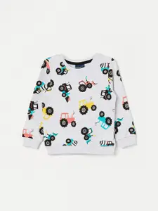 Juniors by Lifestyle Boys Graphic Printed Cotton Pullover Sweatshirt