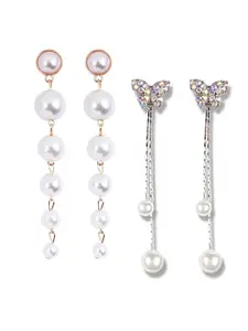 Yellow Chimes Set Of 2 Contemporary Studs Earrings