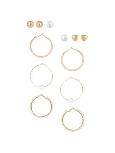 Yellow Chimes Set Of 6 Contemporary Studs Earrings