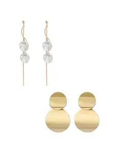 Yellow Chimes Set Of 2 Contemporary Drop Earrings