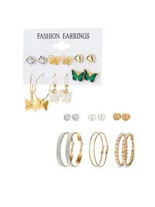 Yellow Chimes Circular Hoop Earrings