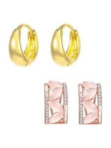 Yellow Chimes Set of 2 Contemporary Studs Earrings