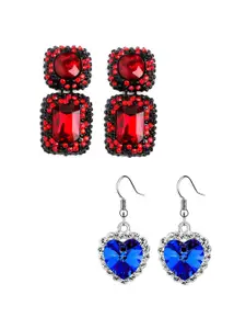 Yellow Chimes Set of 2 Contemporary Drop Earrings