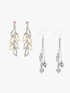 Yellow Chimes Set of 2 Contemporary Drop Earrings