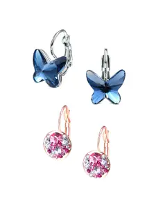 Yellow Chimes Set of 2 Contemporary Studs Earrings