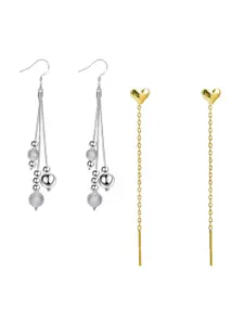 Yellow Chimes Set Of 2 Contemporary Drop Earrings