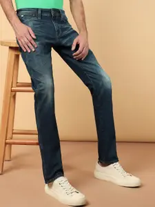 Wrangler Men Vegas Skinny Fit Low-Rise Light Fade Stretchable Jeans