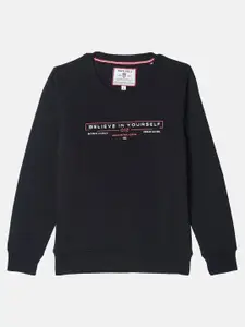 Monte Carlo Typography Printed Round Neck Pullover Sweatshirt
