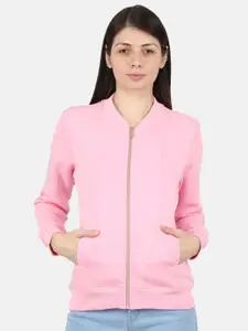 Monte Carlo Stand Collar Front Open Sweatshirt