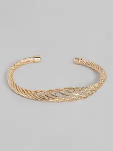 justpeachy Gold-Plated Cuff Bracelet