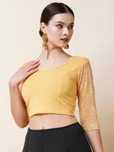 Saree mall U-Neck Saree Blouse