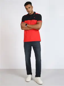 Lee Colourblocked Slim Fit Cotton T-Shirt