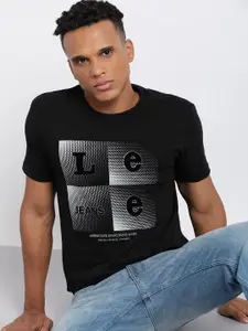Lee Typography Printed Slim Fit Cotton T-Shirt