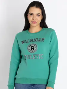 Status Quo Typography Printed Sweatshirt