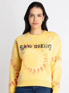 Status Quo Typography Printed Cotton Sweatshirts