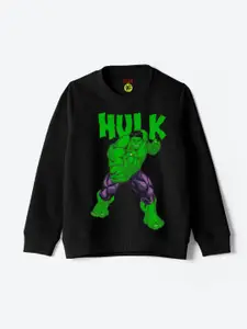 YK Marvel Boys Hulk Printed Cotton Sweatshirt
