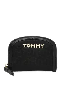 Tommy Hilfiger Brand Logo Printed Zip Around Wallet