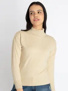 Status Quo Turtle Neck Ribbed Pullover