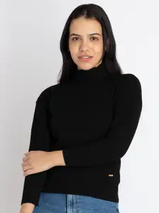 Status Quo Turtle Neck Ribbed Pullover