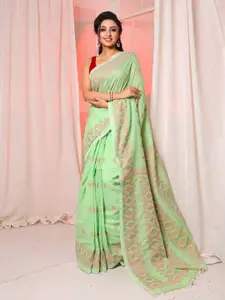 Arhi Ethnic Motifs Woven Design Pure Cotton Saree