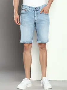Tommy Hilfiger Men Mid-Rise Slim Fit Washed Denim Shorts