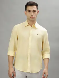 Iconic Spread Collar Pure Linen Casual Shirt