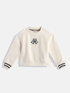Tommy Hilfiger Girls Brand Logo Printed Sweatshirt