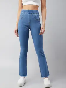 DOLCE CRUDO Women Clean Look Cotton Jeans