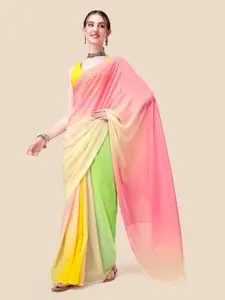 VASTRANAND Ombre Dyed Poly Georgette Celebrity Saree