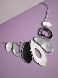 SOHI Silver Plated Necklace