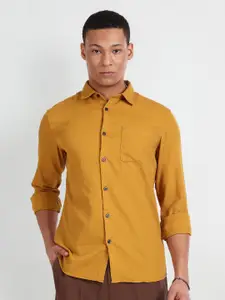 Flying Machine Spread Collar Slim Fit Pure Cotton Casual Shirt