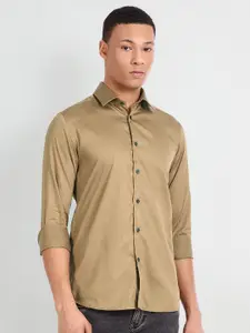 Flying Machine Spread Collar Slim Fit Pure Cotton Casual Shirt