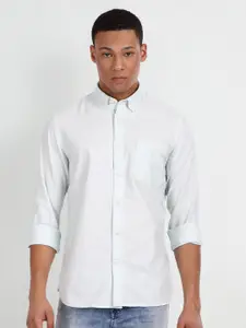 Flying Machine Men Blue Slim Fit Opaque Casual Shirt