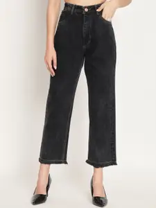 BAESD Women Jean Straight Fit High-Rise Jeans