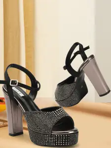 ELLE Embellished Platform Heels