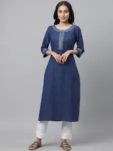 AURELIA Round Neck Regular Kurta